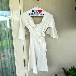 Off_Shoulder White Dress
